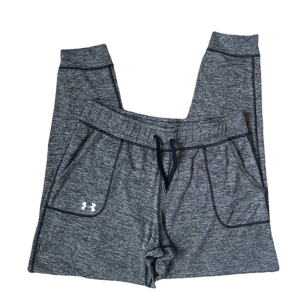 Under Armour Tech Twist Jogger Pants Sweatpants Heathered Gray Black Size M